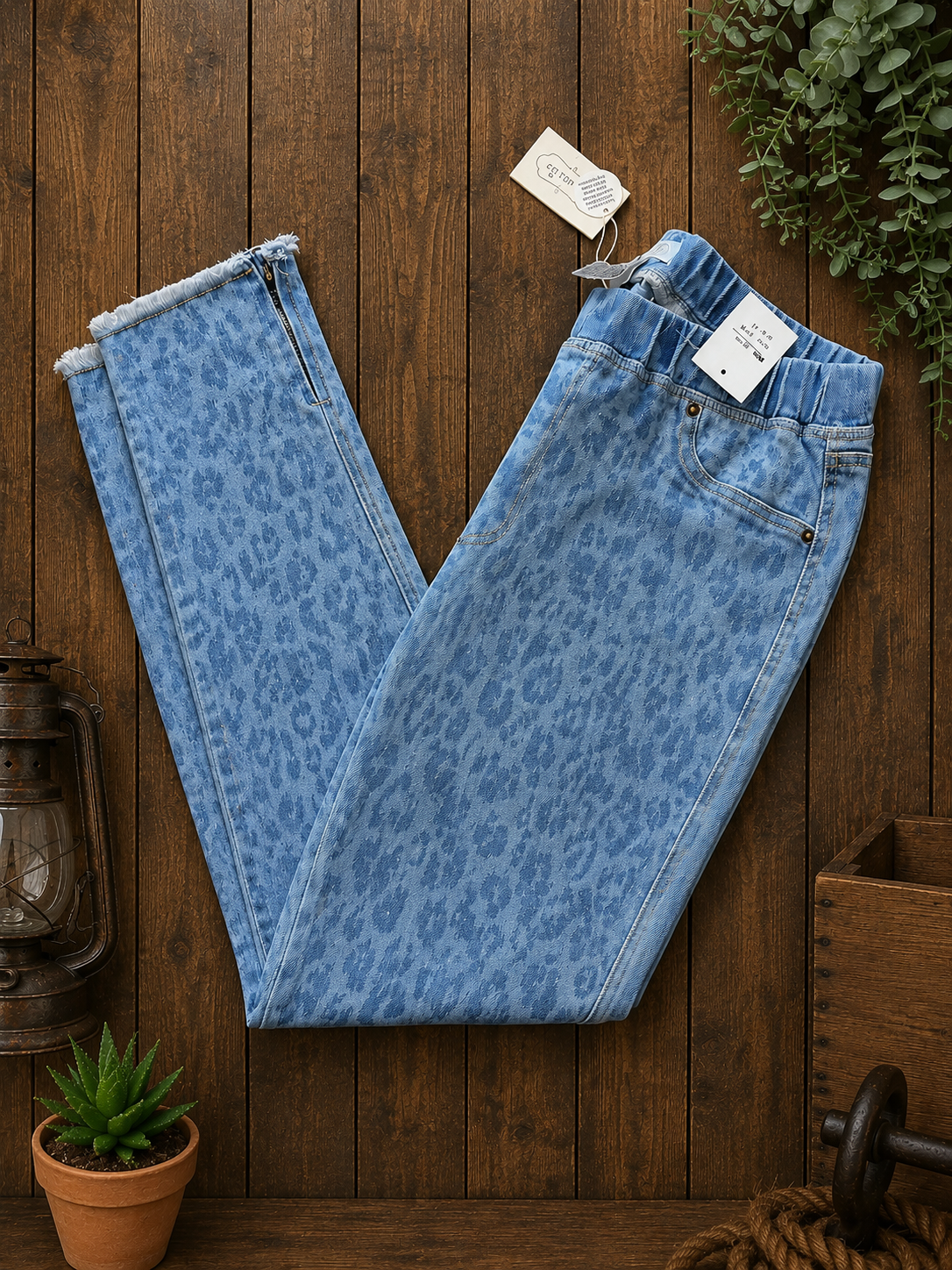 Elastic Waist Jeans