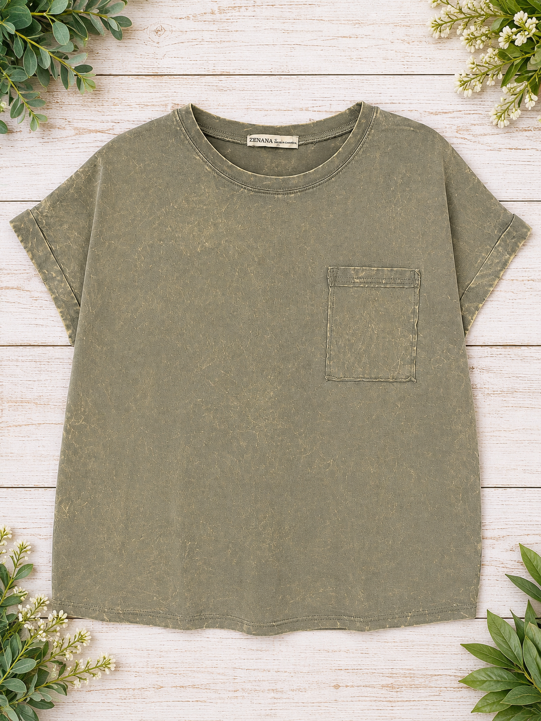 Zenana Acid Washed T