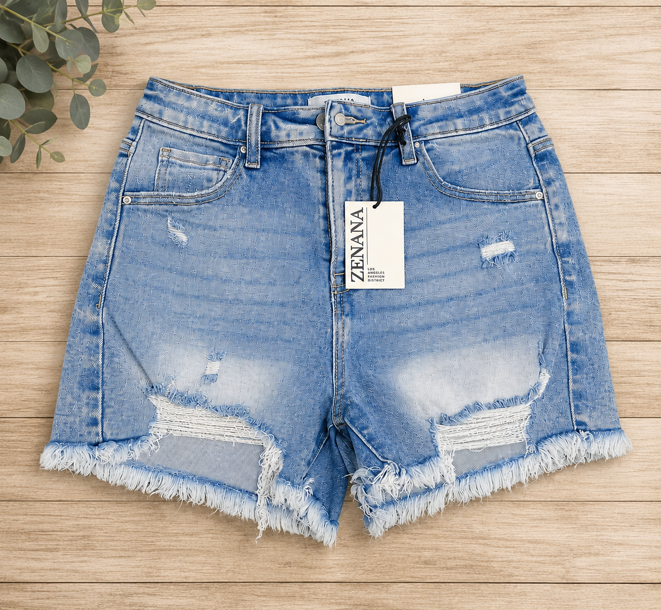 Zenana denim shorts