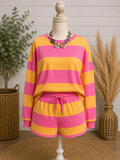 Long sleeve short set
